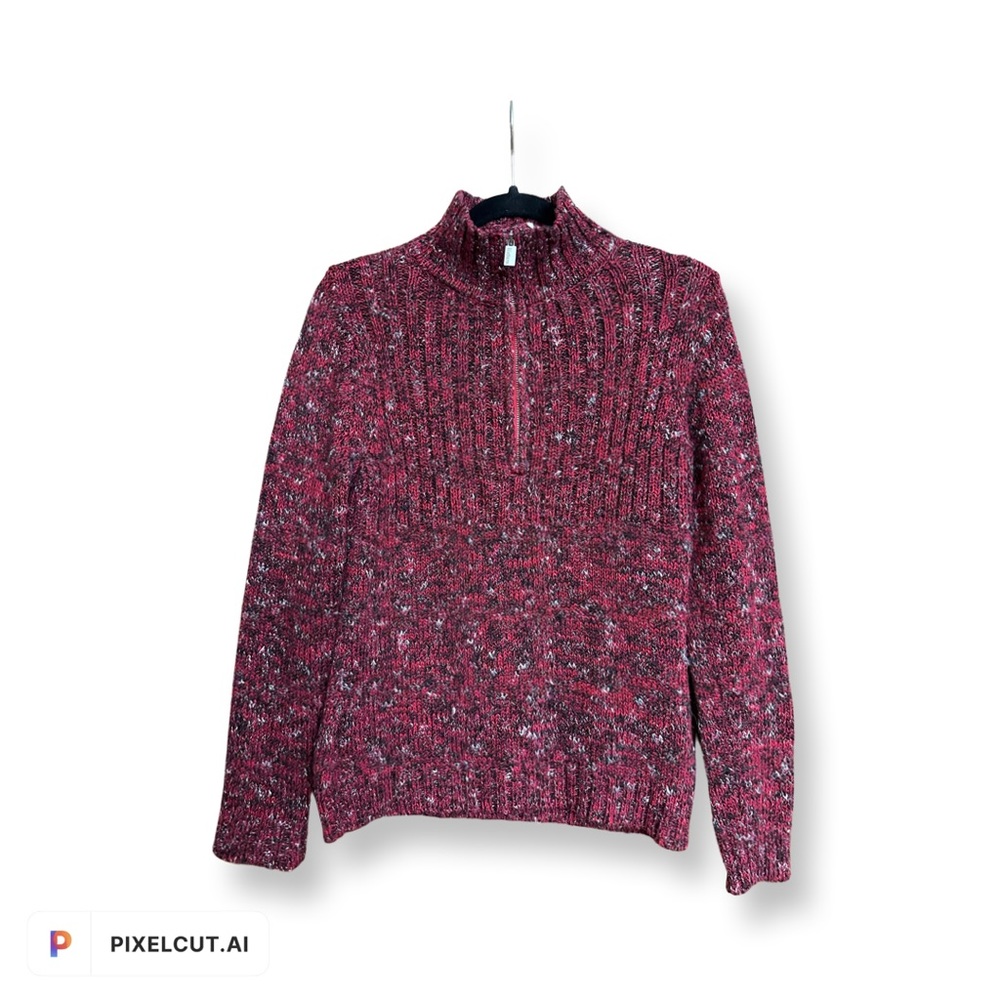 Liz & Co. Women’s Quarter Zip Sweater
